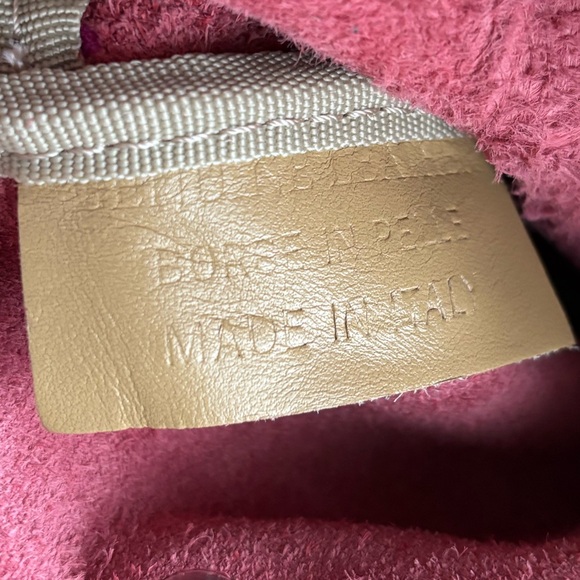 ITALY BORSE IN PELLA Genuine Leather Burgundy Purple  Cute Small Bag/Crossbody, - Picture 5 of 15